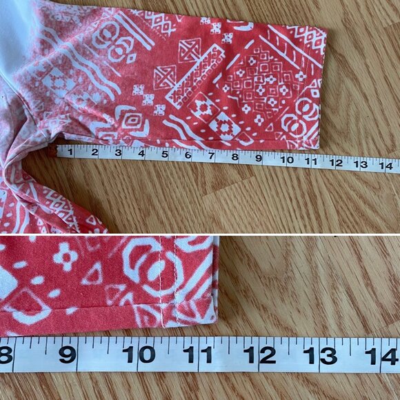 Southern Lady Tunic Top for Women Sz M Ombre Colors w/ Aztec Designs - Picture 9 of 11